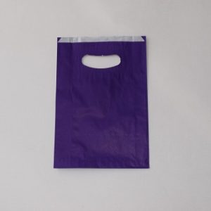 bolsas papel violeta asa riñón