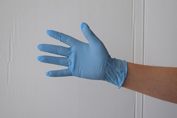 guantes nitrilo azul