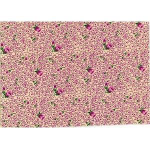 Bobina papel regalo flores