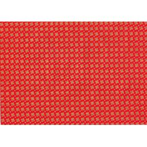 Bobina papel regalo rojo y oro