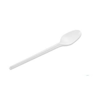 cuchara plástico blanca